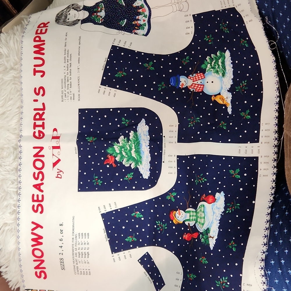 VIP Snowy Season Girls Jumper Panel